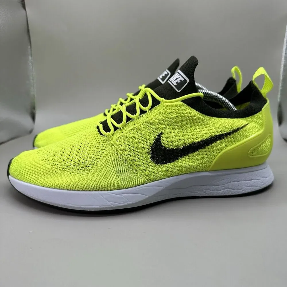 Nike Air Zoom Mariah Flyknit Racer Volt / White Men's Size 11.5 US 918264-700